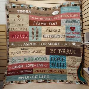 Nurse Life Quilt Blanket Ver 3  Quilt